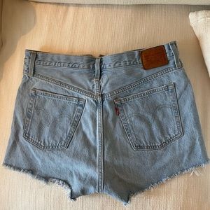 Levi’s 501 High Rise Denim Shorts